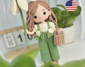 Crochet Daisy Doll Pattern: MimiDaisy Amigurumi (PDF Download)