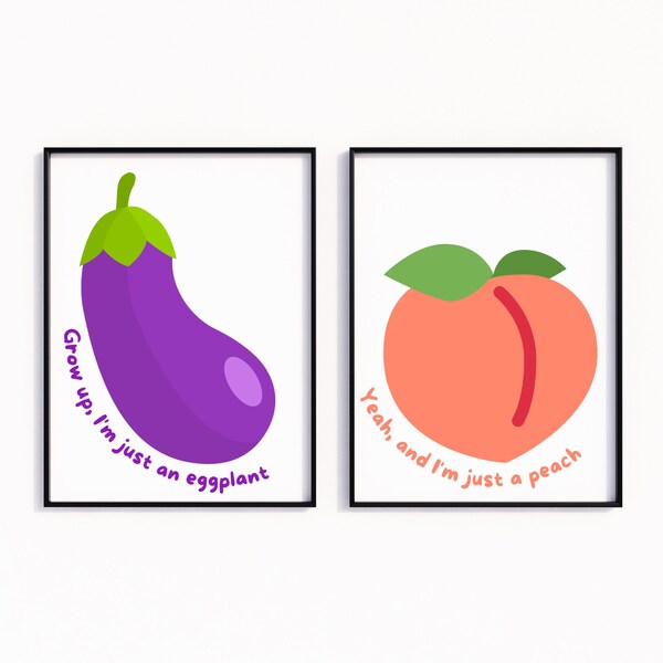 Eggplant and Peach Etsy