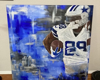 Cee Dee Lamb acrylic painting