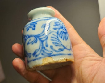 Chinese antique blue and white ink pots