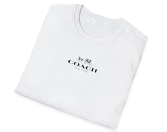 Coach Ultra Luxury White T-Shirt Classic Logo Tee with Minimalist Designer Touch