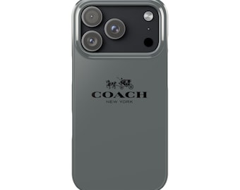 Coach iPhone Slim Case Stylish & Sleek Protective Cover with Signature Design
