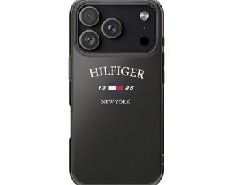 Tommy Hilfiger Premium Clear Phone Case Sleek Protective Cover with Logo Design