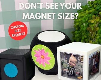 STL / Cubo giratorio de tamaño personalizado / Hecho para adaptarse al tamaño de su imán / Herramienta para crear imanes