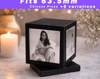 Soporte magnético para cubo giratorio de 63,5 mm, archivo STL para impresión 3D de uso comercial.