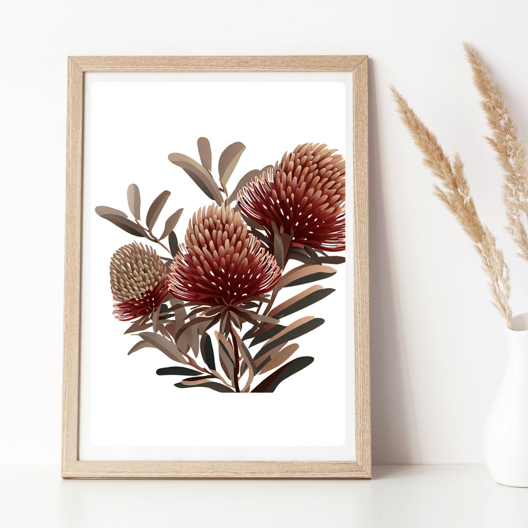 Australian Botanicals Native Flower Art Prints for Modern Home Décor