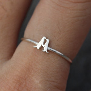 925 silver otter ring