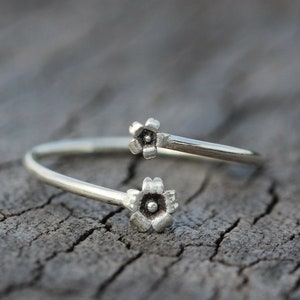 925 sterling silver sunflower ring,Sunflower Flower Ring,ring,ring silver,Floral Boho Rings,midi Flower jewelry,adjustable jewelry