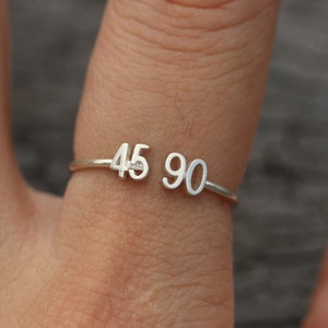 Bague en chiffre Etsy France
