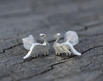 925 Sterling Silver Dinosaur stud earrings, Dainty earrings,silver posts jewelry,small stud jewelry,daughter gifts