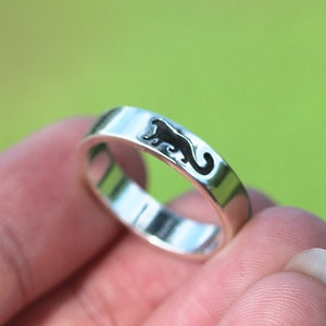 solid 925 silver snow leopard ring,Africa cat ring,silver animal ring,animal jewelry,Wild Animal Ring Gift for friend