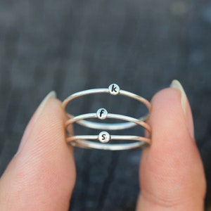 Personalized SILVER Ring,Custom Initials Ring,name ring,Tiny silver ring,DAINTY silver Ring,Thin silver ring,1MM RING
