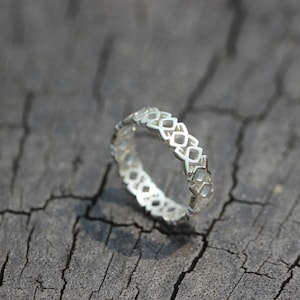 Sterling Silver Runes Ring: Celtic, Viking, Pagan Jewelry