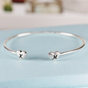 ★HARANG★ Silver Letter Bangle Bracelet Sterling Silver Alphabet Baby Bangle Bracelet – Long's Jewelers