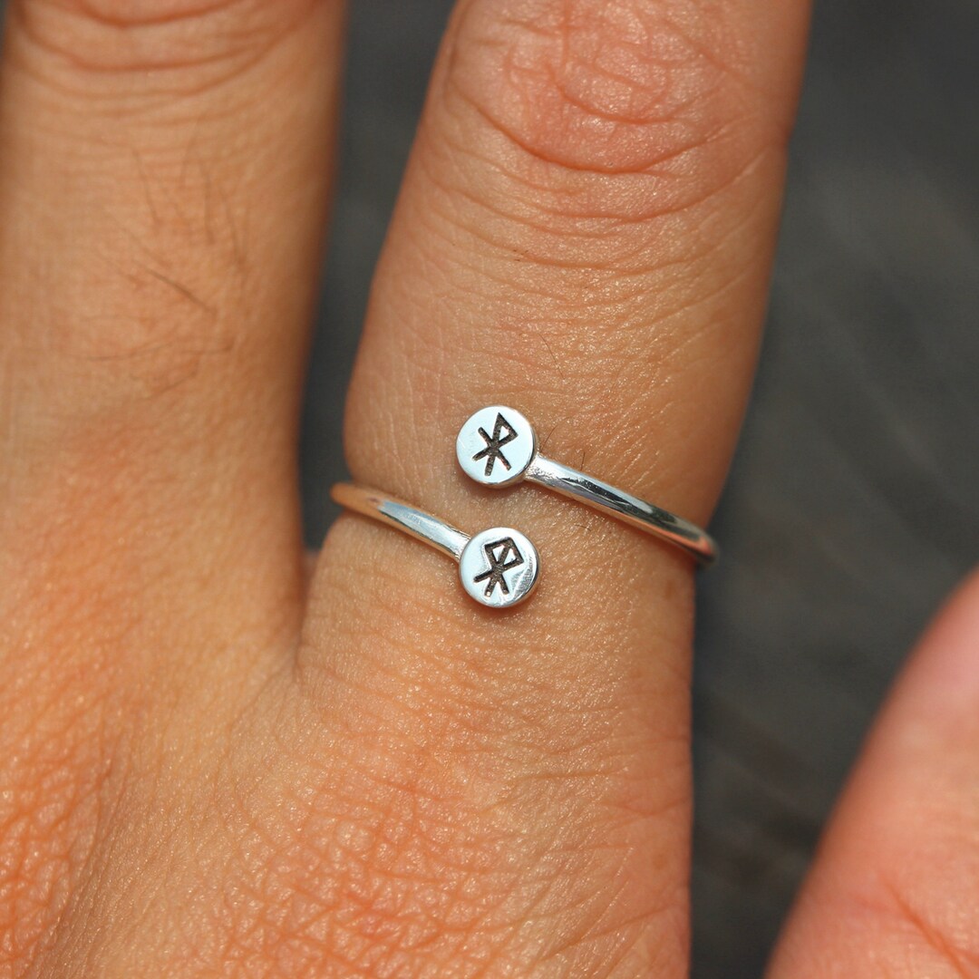 Sterling Silver Bind Rune Ring,925 Sterling Silver,energy Rune,safe ...