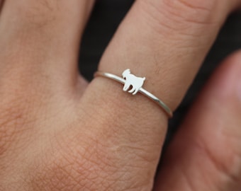 solid 925 silver saiga ring,sheep ring,goat ring,animal lover ring,Minimalist jewelry,dainty jewelry