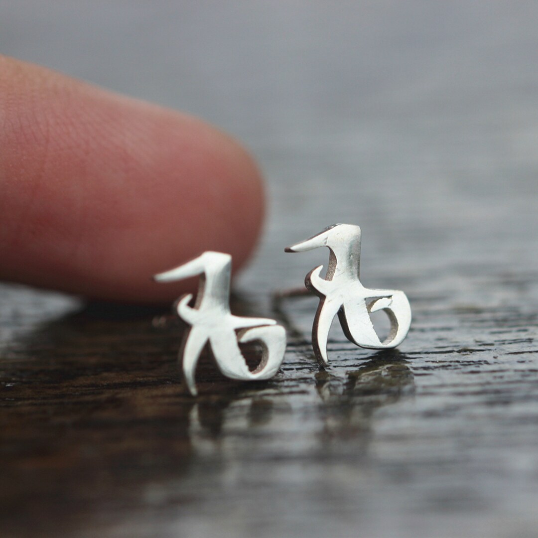 925 Silver Parabatai Rune Earrings,healing Rune Jewelry,shadowhunters ...