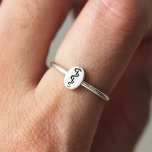 Doctor Medical Symbol jewelry,Rod of Asclepius Ring,solid 925 silver jewelry,Health and Wellness,Medical School Graduation Gift