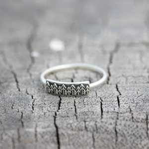 sterling silver Pine Tree Ring- Forest silver Ring,EvergreenTree Ring,Winter Trees Ring,everyday jewelry,dainty ring,gift for her