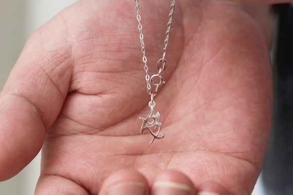 Sterling Silver Fearless Rune Necklace, Parabatai Jewelry