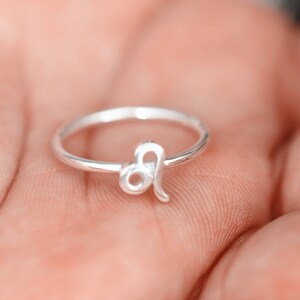 925er Silber Sternzeichen-Ring Löwe: Handgefertigter Sternbild Schmuck