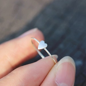 dainty love ring,tiny silver heart ring,925 Sterling silver heart jewelry,Minimalist Heart Ring,Heart Ring Silver,dainty silver ring