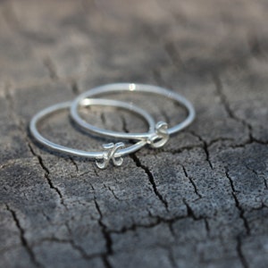 Anillo inicial personalizado, anillo de iniciales personalizado, anillos de letras de plata 925, anillo de letras, anillos para él y para ella, anillos, joyería inicial