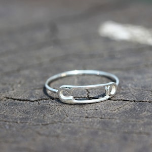 Safety Pin ring,925 silver Pin ring,pin Warp Ring,Stick, Open, Closed,unisex, symbolic ring,minimal ring,rings,Dainty jewelry