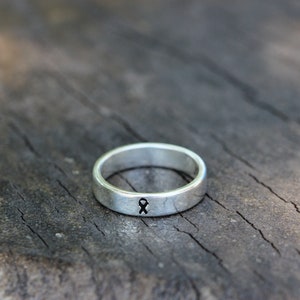 sterling silver Mental Health Awareness ring,Awareness Ribbon ring,health jewelry,everyday wear jewelry,gift idea