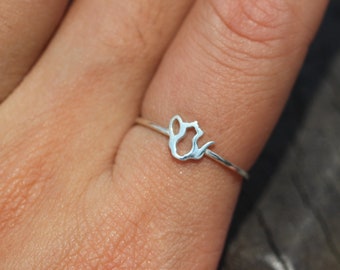 Sterling Silber Teekanne Ring: Zierlicher Schmuck