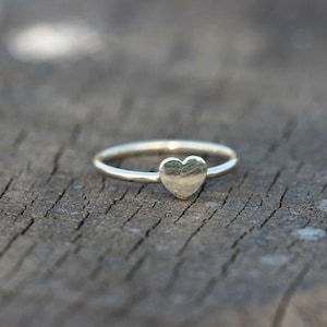 dainty silver heart ring,925 Sterling silver love RING,gift for her,Valentine's Day jewelry