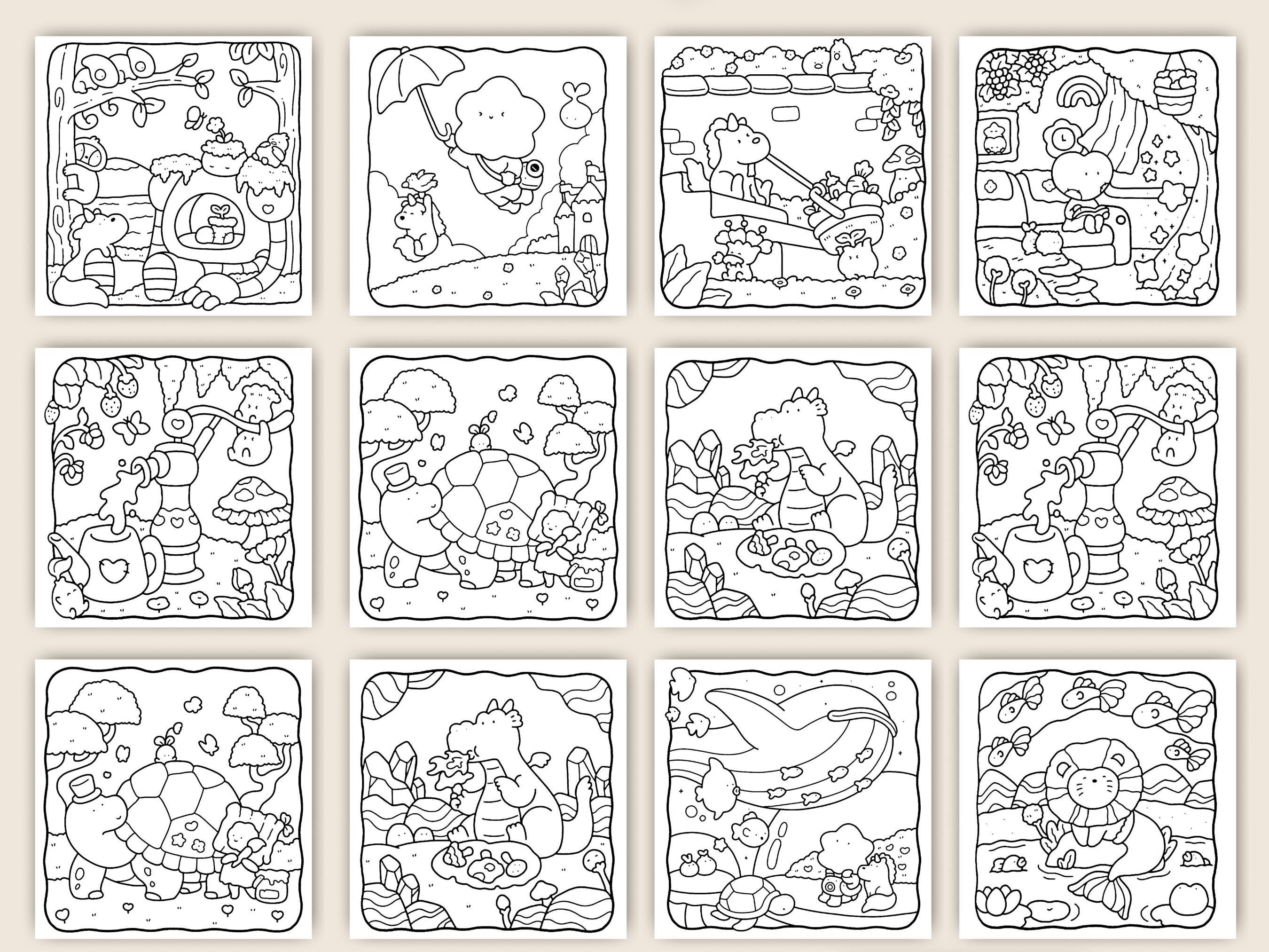 Cozy Coloring Book Bundle – Coco Wyo Style, Kids & Adults (PDF Pattern ...