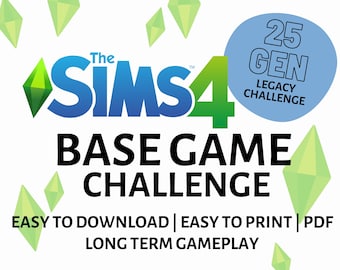 The Sims 4 Base Game Challenge: 25 Generations of Ultimate Base Game Gameplay Exploration