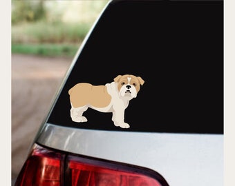 Bulldog breed | Pawsome Doggy Car Decals | Express Your Love for Dogs