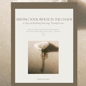 Christian Marriage workbook | 31-Day Scripture Study (Printable Journal) | Becoming a proverbs 31 wife