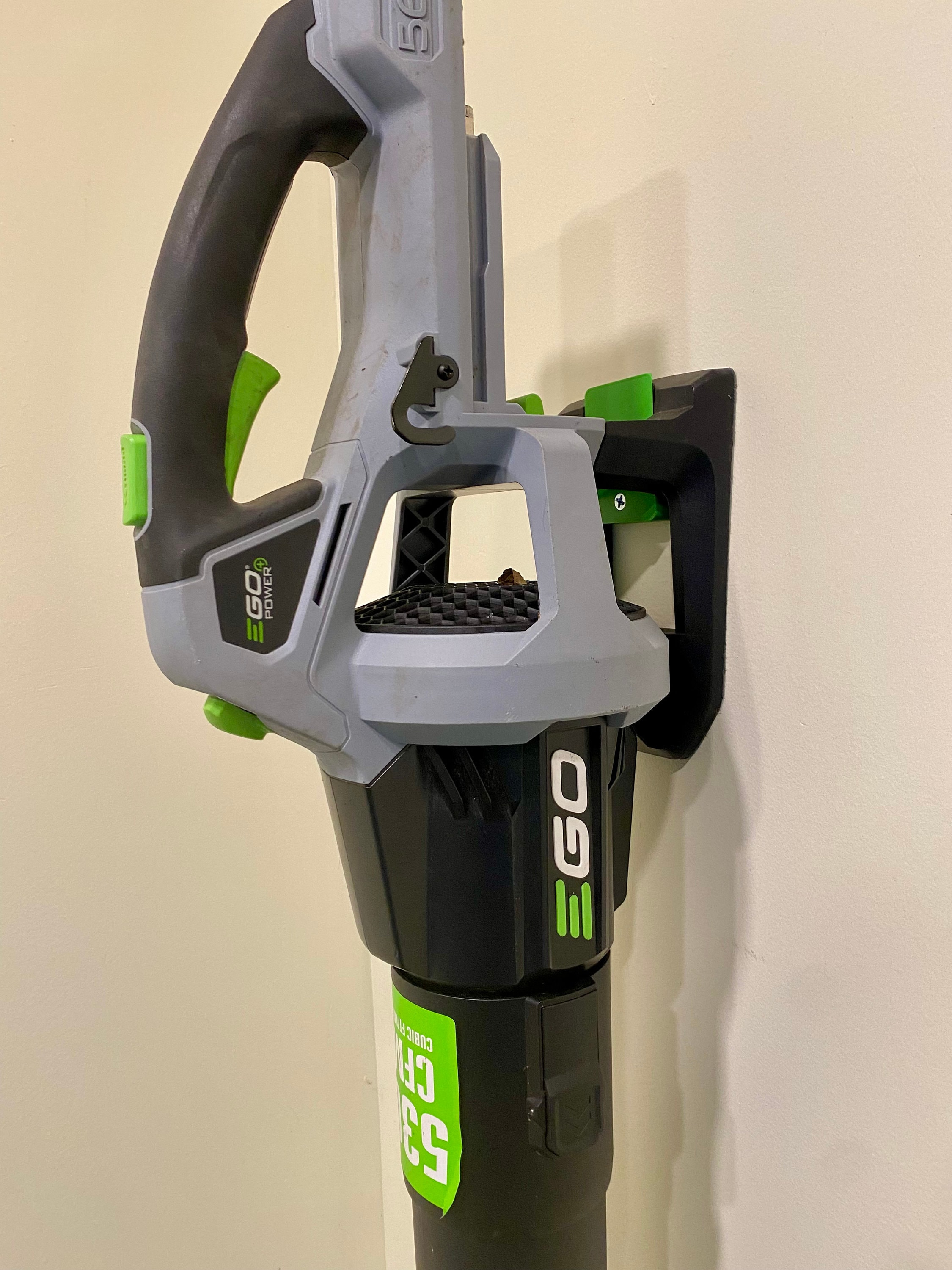EGO 56V Leaf Blower 530 CFM Wall Hanger Mount, Bracket, Hook (3D
