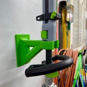 EGO String Trimmer Wall Mount – Fits 16" Line IQ™ POWERLOAD™ & PS1001 Pole Saw – Multi-Head Tool Hanger