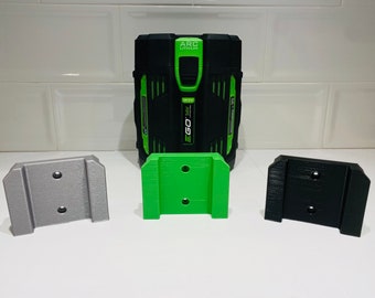 EGO 56V BatteryWall Mounted Bracket- Standard Mount, Garage / Workshop Organization | 3D Printed