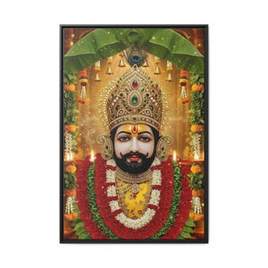 Khaatu Shyam Matte Canvas Framed | Haare ka sahara | Shyam baba | image 17