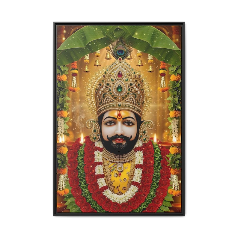 Khaatu Shyam Matte Canvas Framed | Haare ka sahara | Shyam baba | image 17