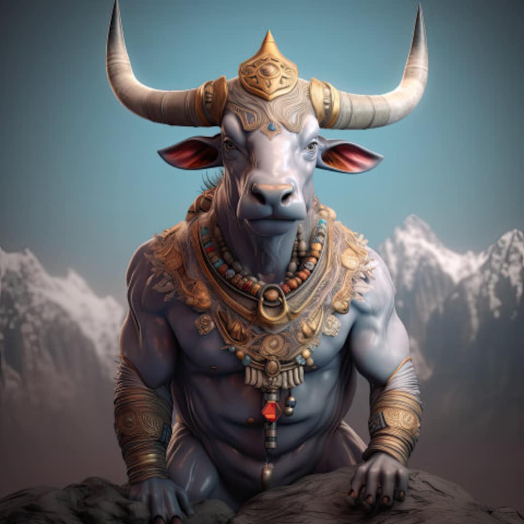 Nandi the Divine Bull Lord Shiva Bull Nandi Maharaj Holy Nandi Divine