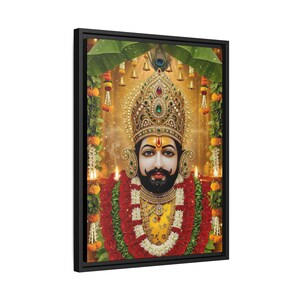 Khaatu Shyam Matte Canvas Framed | Haare ka sahara | Shyam baba | image 6