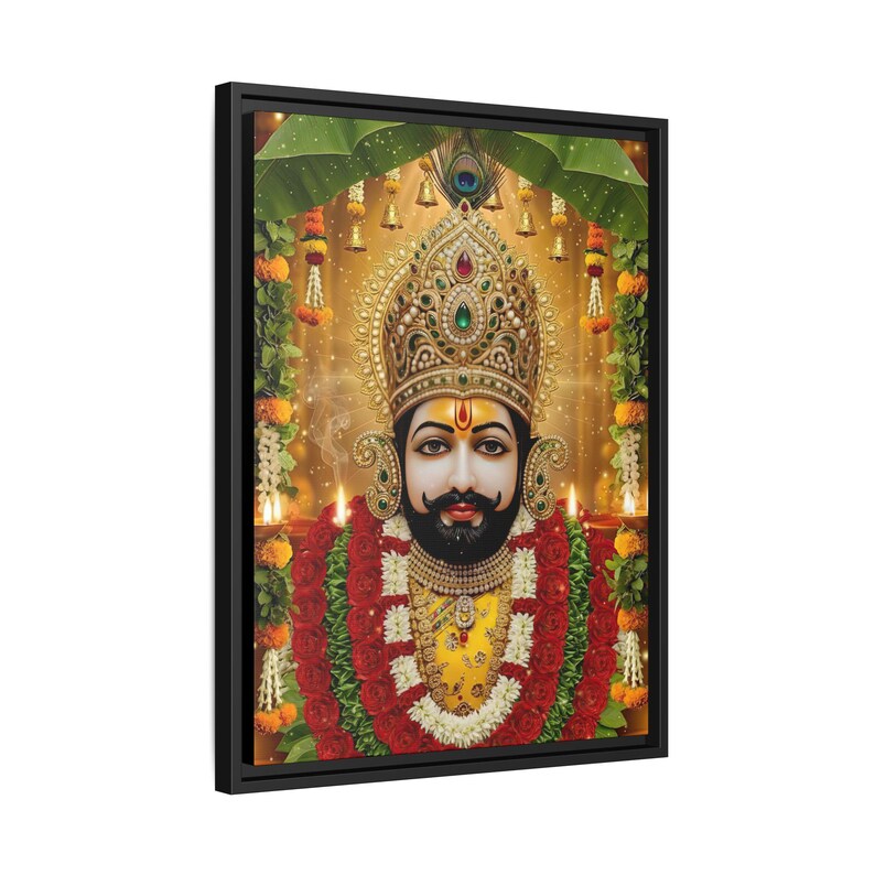 Khaatu Shyam Matte Canvas Framed | Haare ka sahara | Shyam baba | image 6