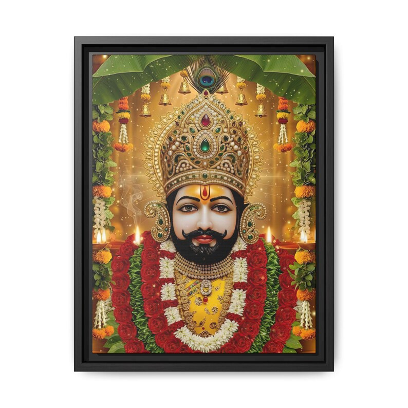 Khaatu Shyam Matte Canvas Framed | Haare ka sahara | Shyam baba | image 1