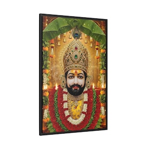 Khaatu Shyam Matte Canvas Framed | Haare ka sahara | Shyam baba | image 18