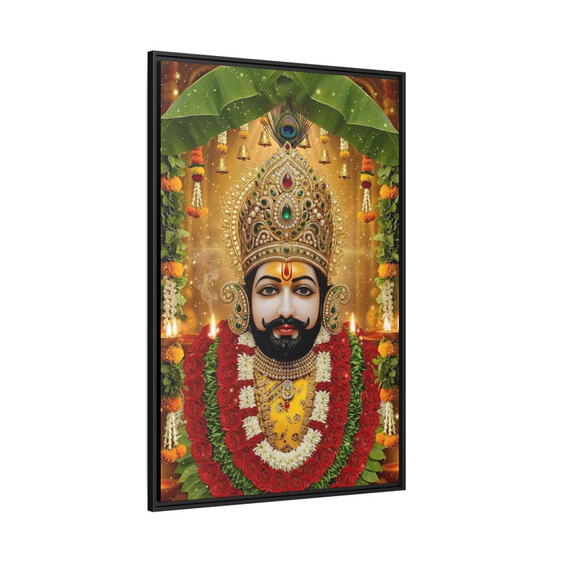 Khaatu Shyam Matte Canvas Framed | Haare ka sahara | Shyam baba | image 18