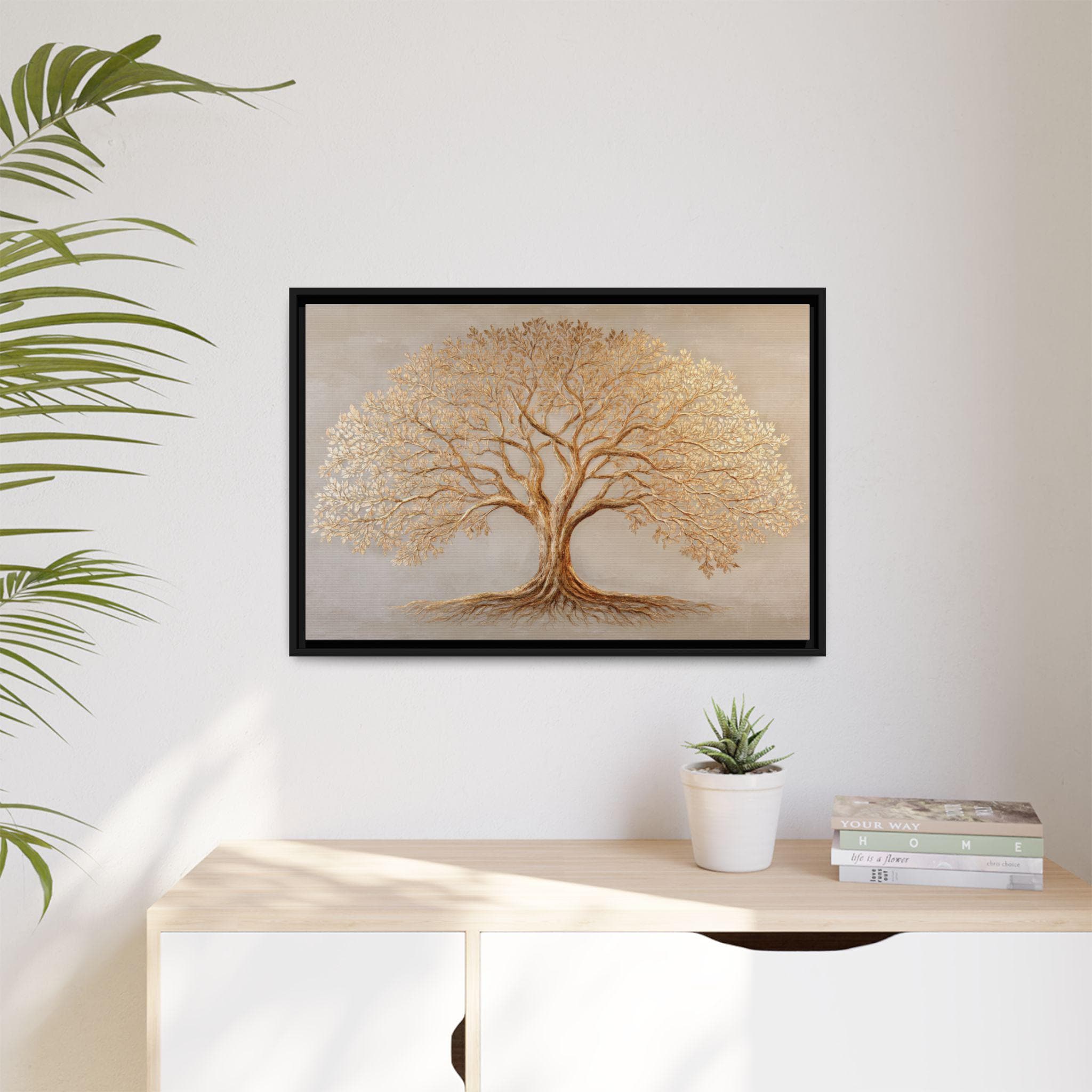 Tree of Life Framed Canvas Print | Meditation Nature Art - Etsy
