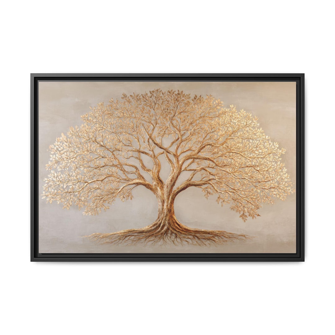 Tree of Life Framed Canvas Print | Meditation Nature Art - Etsy
