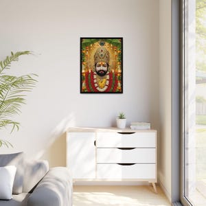 Khaatu Shyam Matte Canvas Framed | Haare ka sahara | Shyam baba | image 15