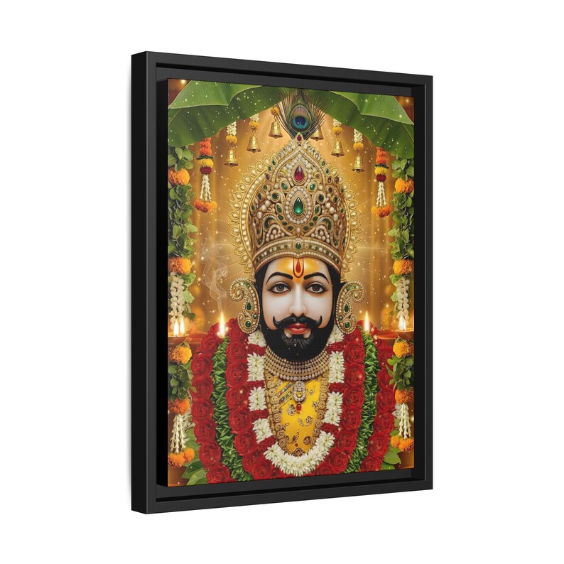 Khaatu Shyam Matte Canvas Framed | Haare ka sahara | Shyam baba | image 2